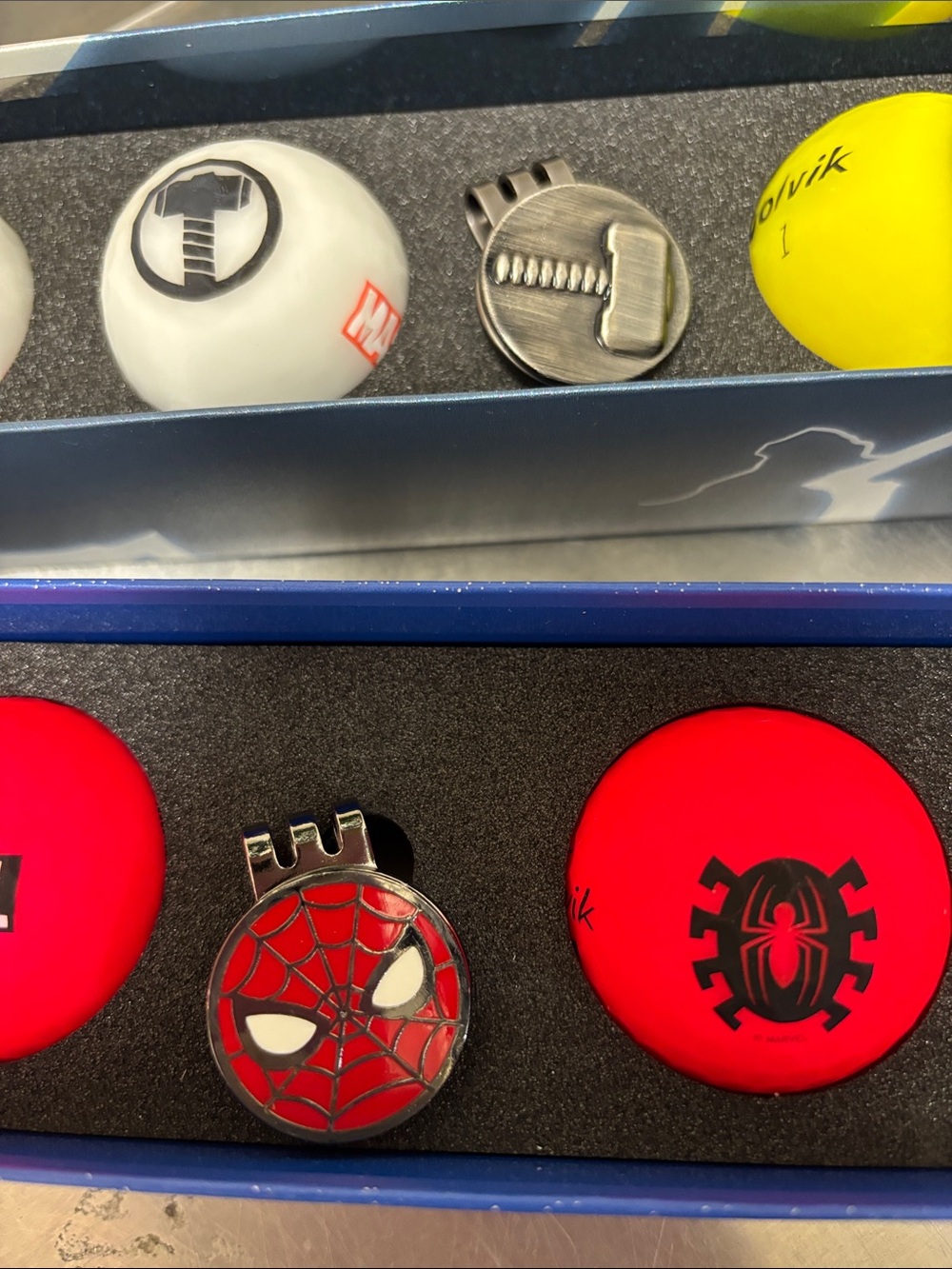 Marvel Spider-Man and Thor Golf Ball Collection - NEW with Ball Markers! - Picture 8 of 8